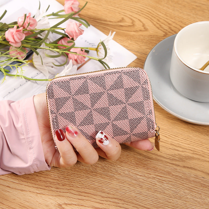 Women's Cool Fashion Position Versatile Zipper Card Holder