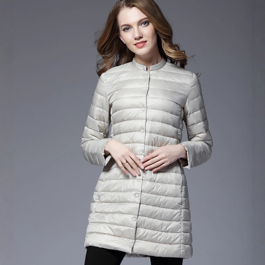 Women's Small Round Neck Long Sleeve Cuff Jackets