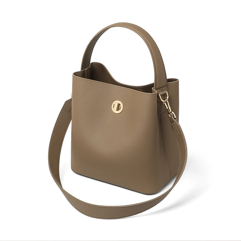 Creative Slouchy Women's Genuine Leather Versatile Handbags