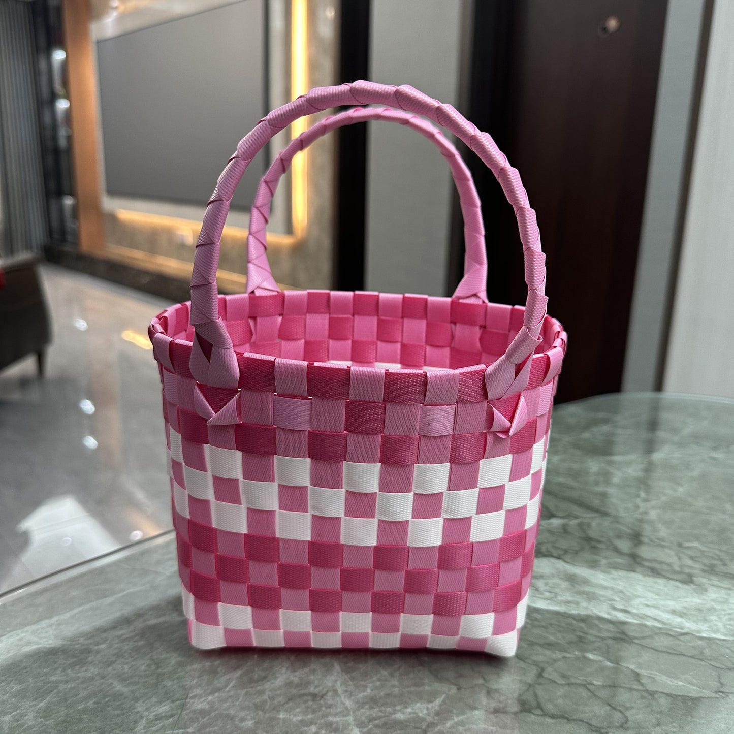 Women's Fried Street Woven Hand Gift Basket Handbags