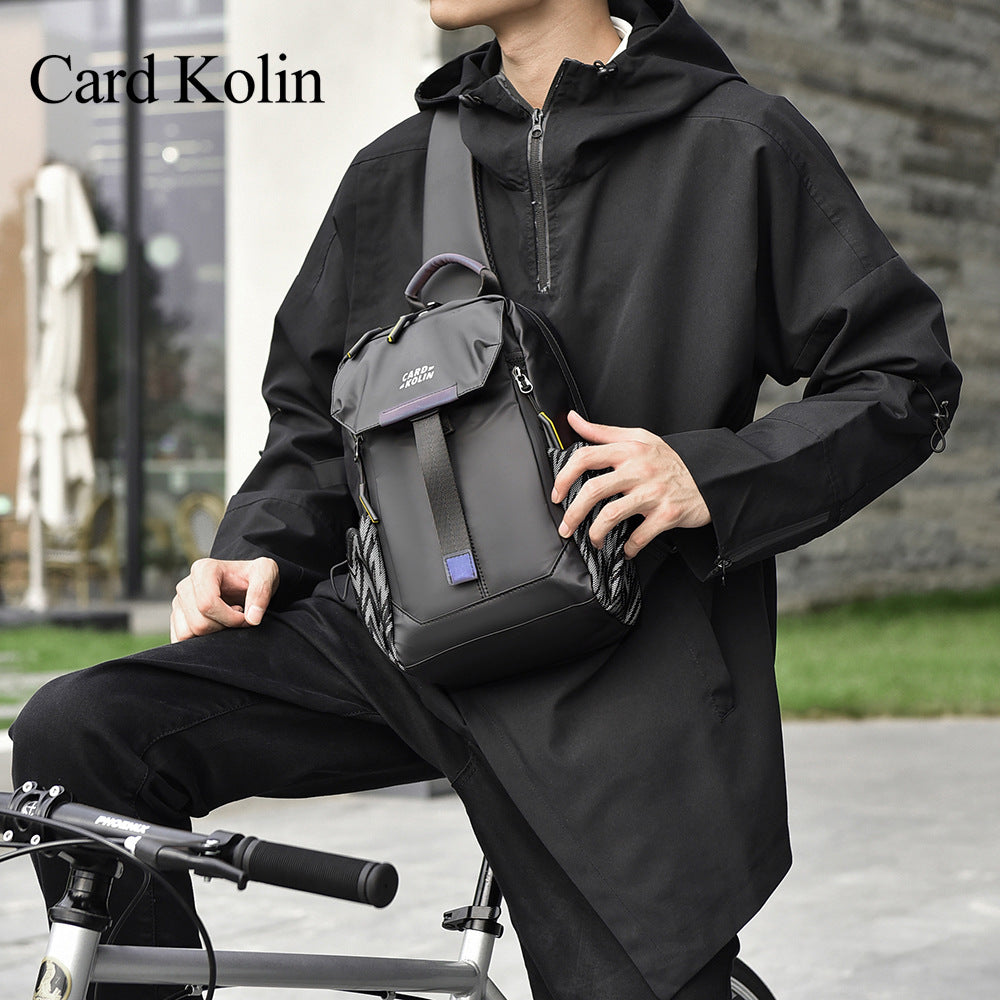 Men's Waterproof Large Capacity Korean Style Fashion Men's Chest Bags