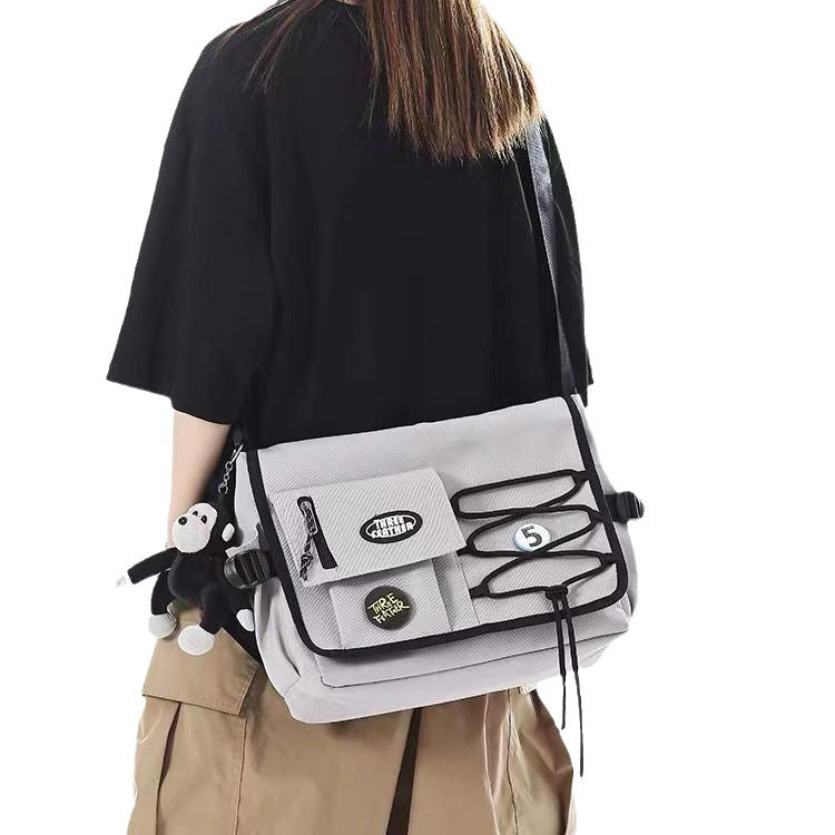 Men's Simple Fashion Campus Class Female Large Men's Messenger Bags