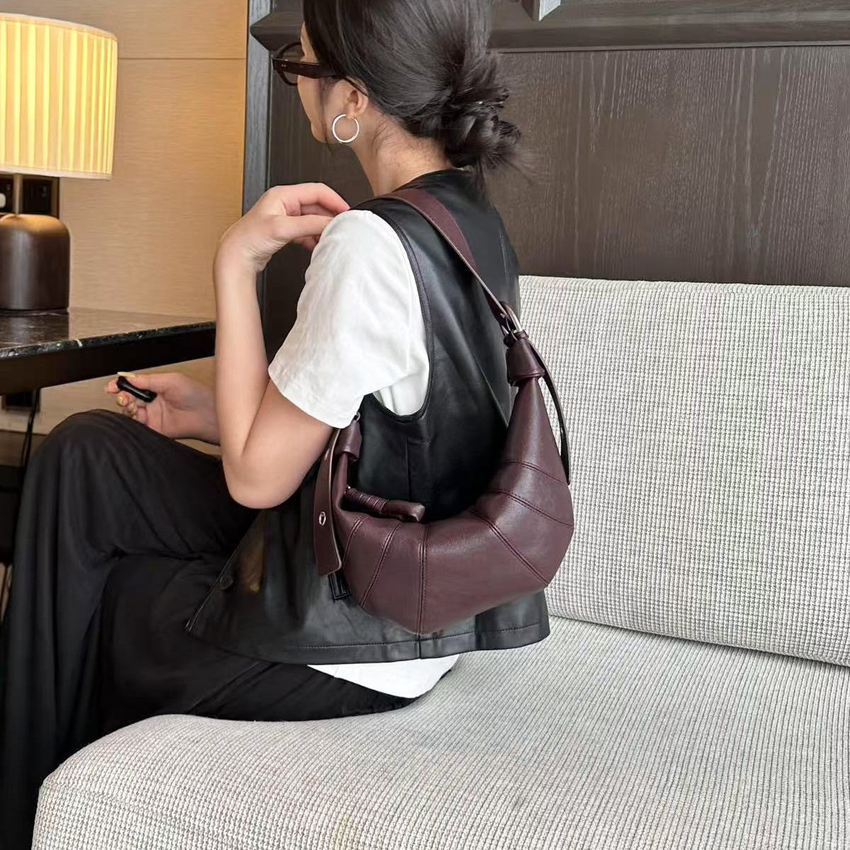 Elegant Classic Women's Dumpling Lazy Loose Bags