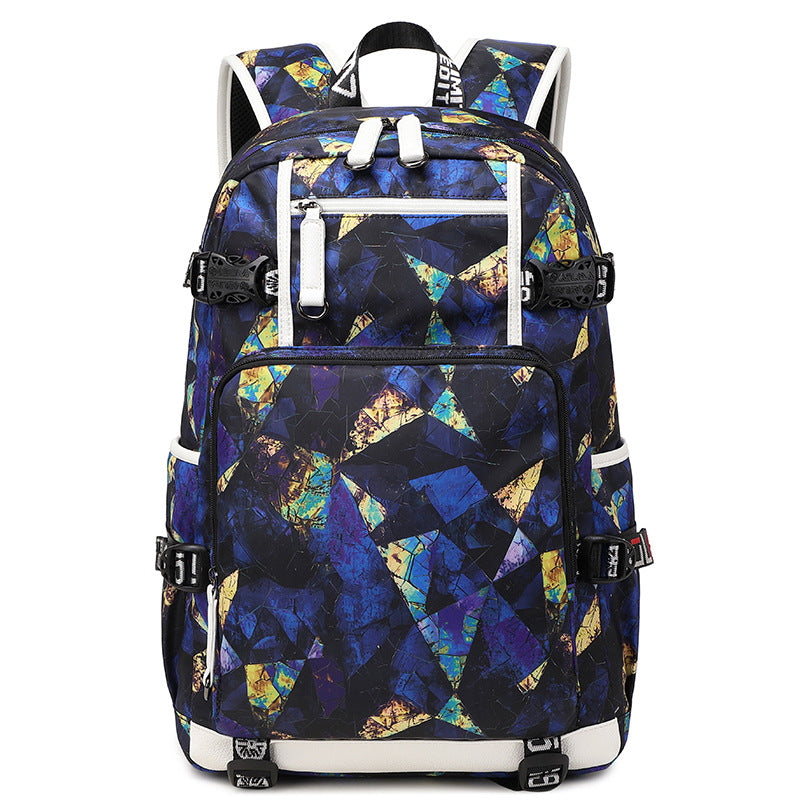 Male Junior High Large Capacity Fashion Middle School Students' Schoolbags