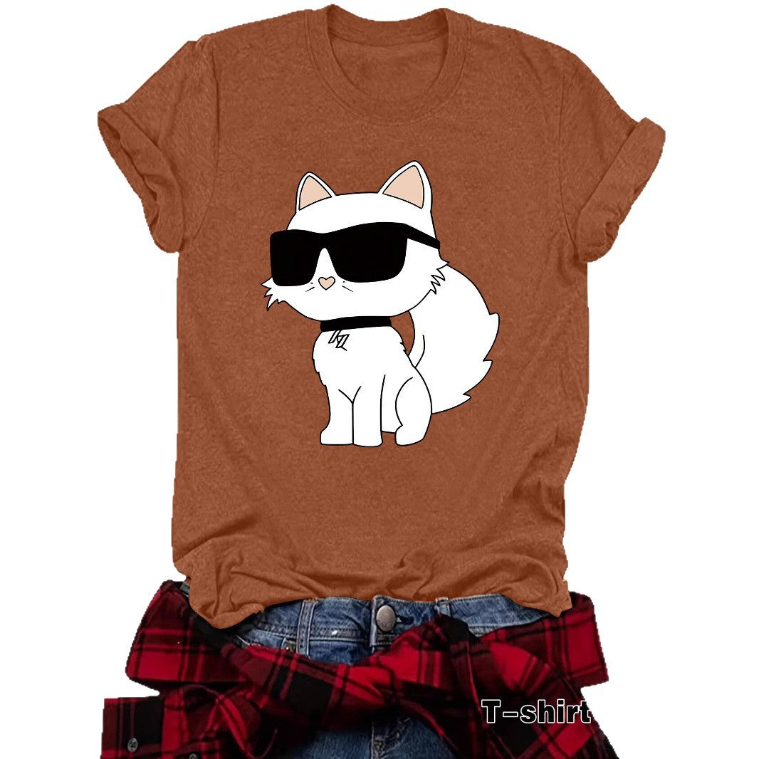 Fashion Sleeve Female White Sunglasses Cat Shorts