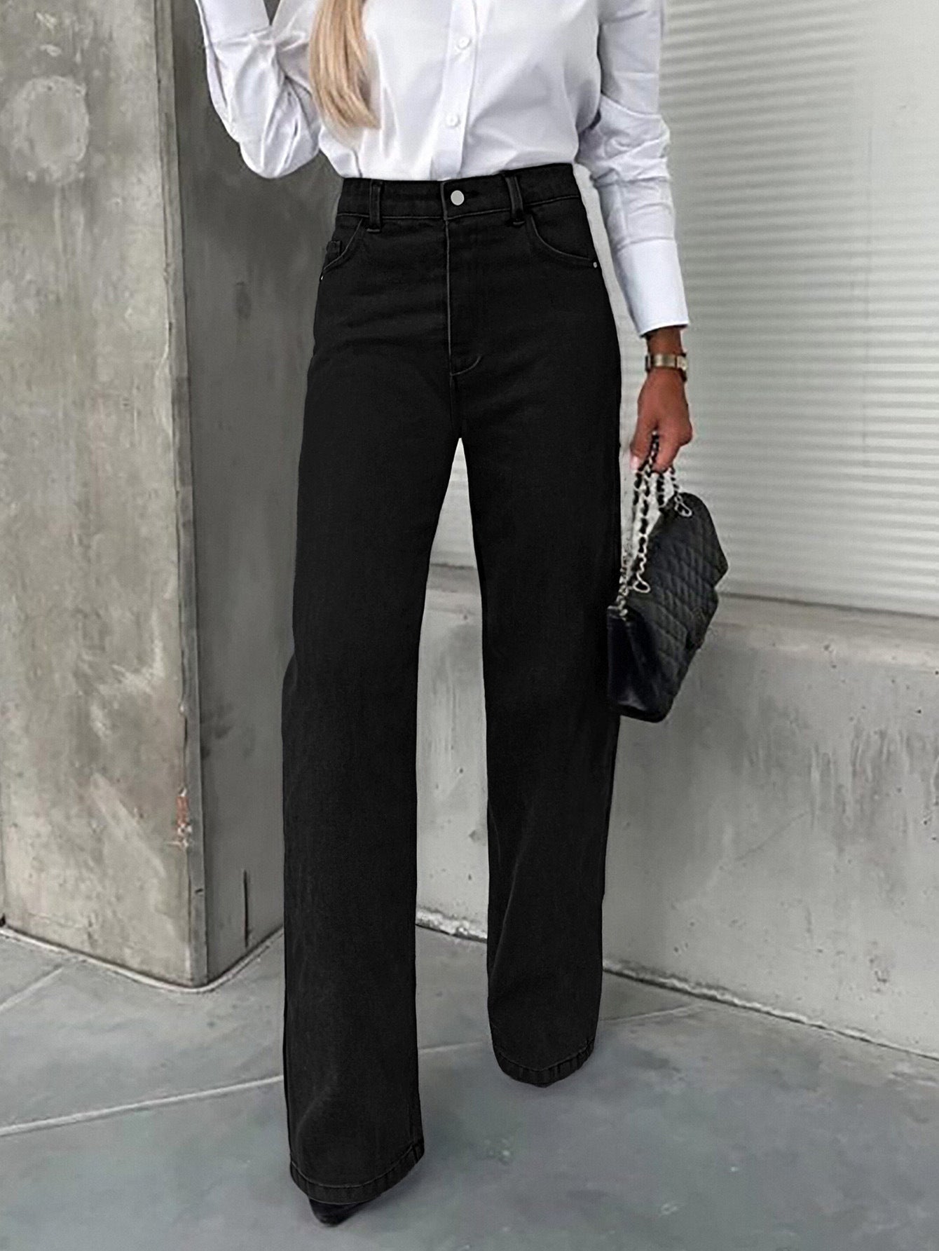 Women's Straight Narrow Summer High Slimming Small Sized Jeans