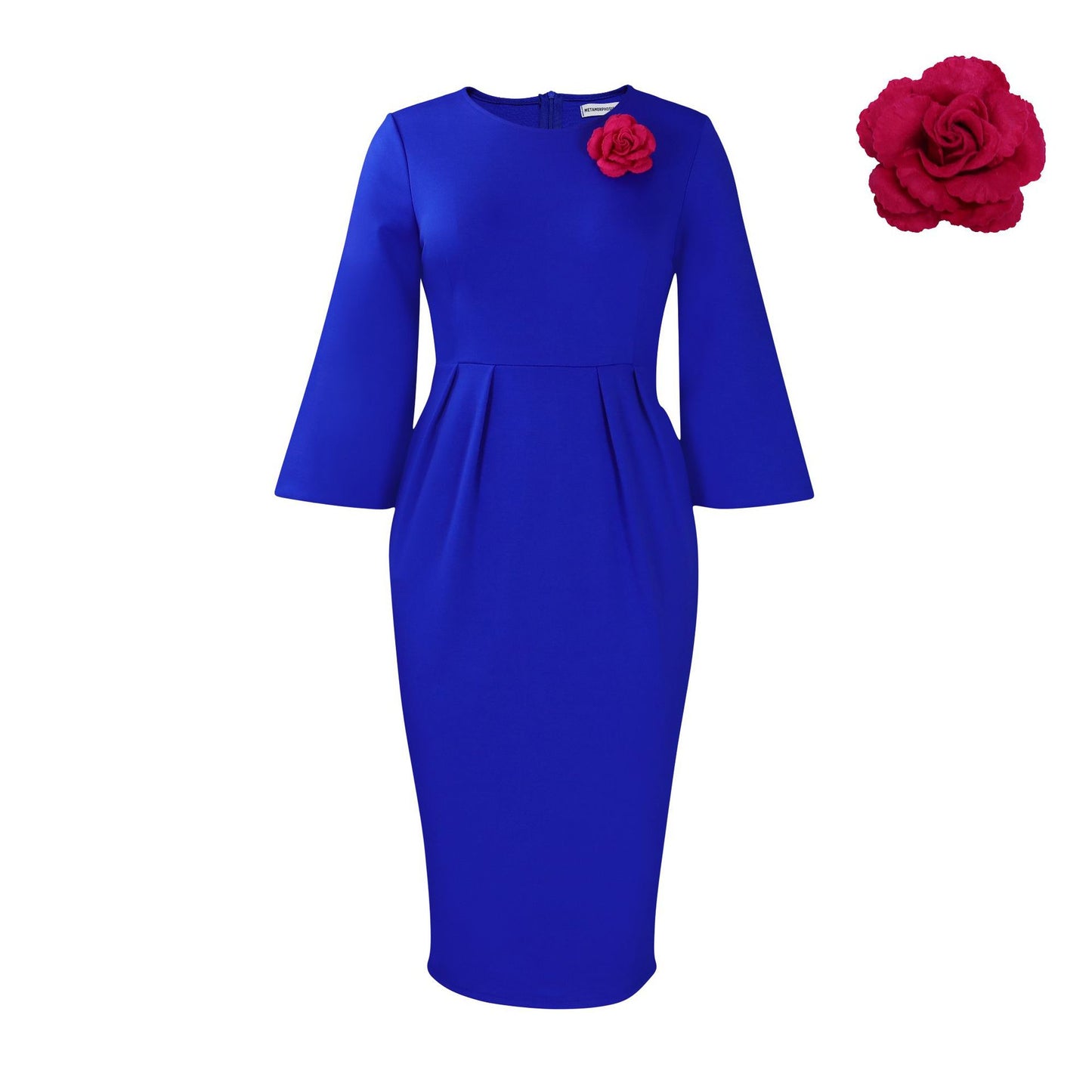 Women's Solid Color Sheath Business Temperament African Plus Size