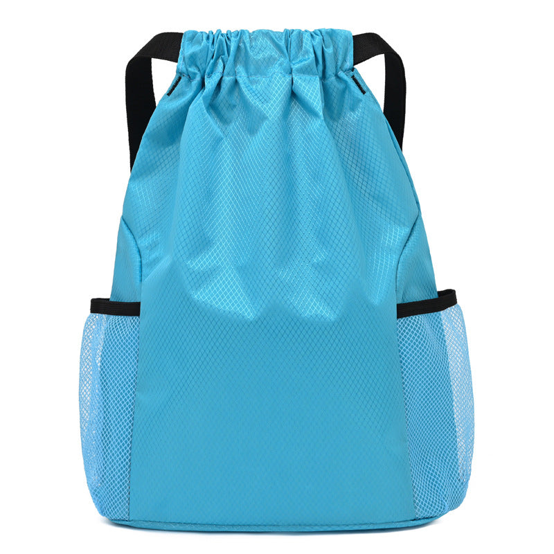 Women's & Men's Waterproof Oxford Cloth Wide Strap Drawstring Sports Backpacks