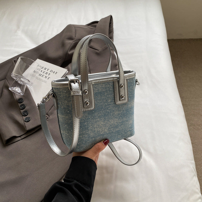 Women's Popular Summer Textured Hand Holding Crossbody Bags