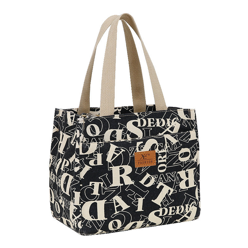 Women's Foil Insulation Lunch Canvas Fashion Box Handbags