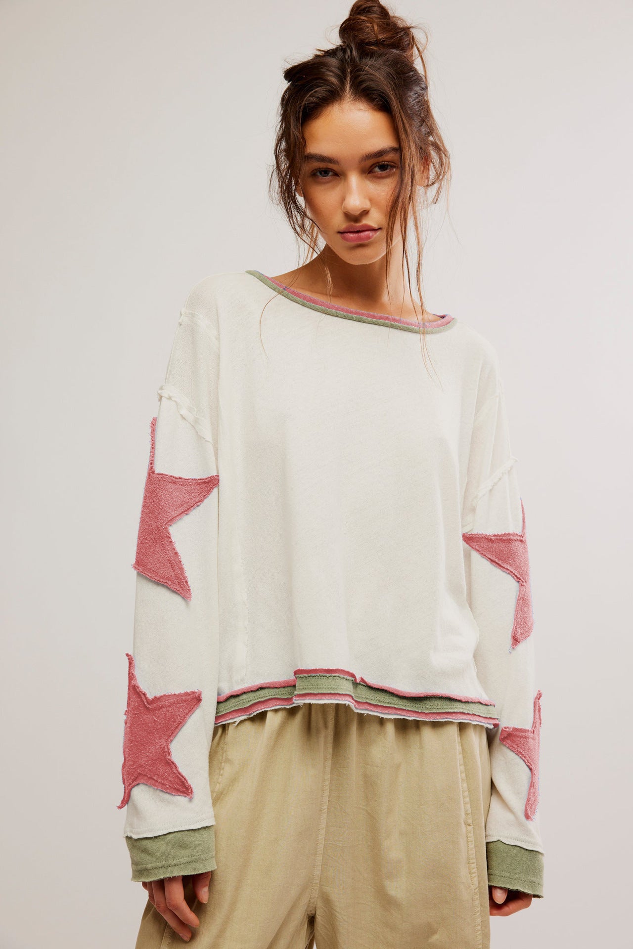 Women's Fashion T-shirt Long Sleeve Round Neck Women's Sweater, Sweater