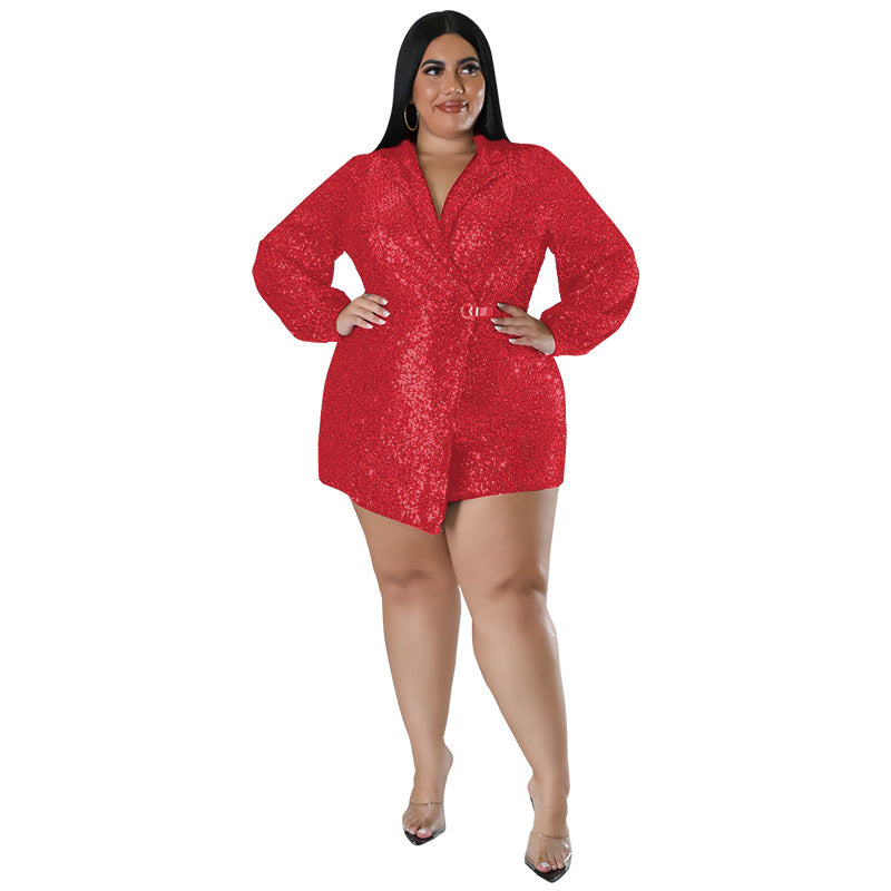 Women's Stylish Large Sequin One-piece Source Pants