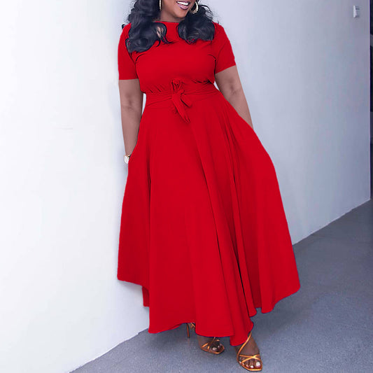 Women's Summer Fashion Temperament Bandage African Dress Dresses