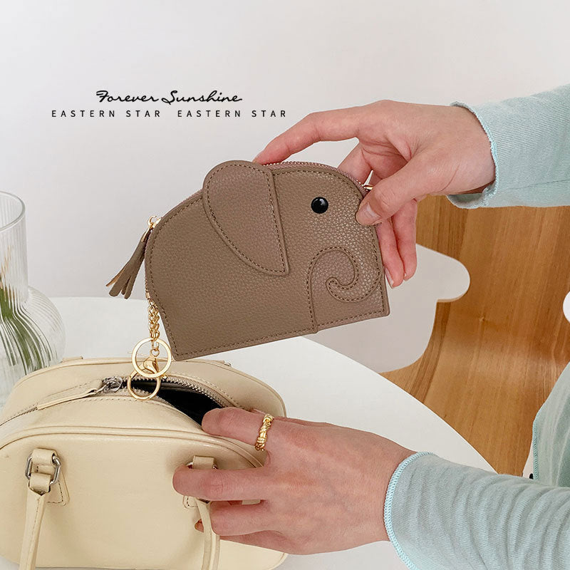Women's Elephant Mini Creative Cute Large Capacity Ladies Wallets