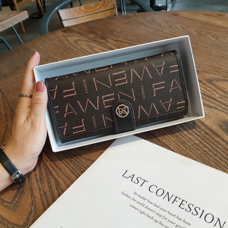 Women's Genuine Leather Long Large Capacity Clutch Ladies Wallets