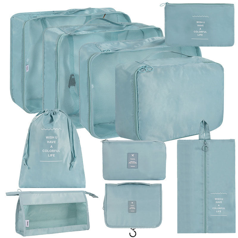 Korean Buggy Set Large Capacity Clothing Shoes Cosmetics Travel Bags