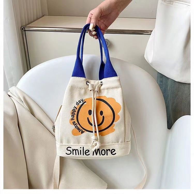 Canvas Fashionable Printing Large Capacity Simple Shoulder Bags