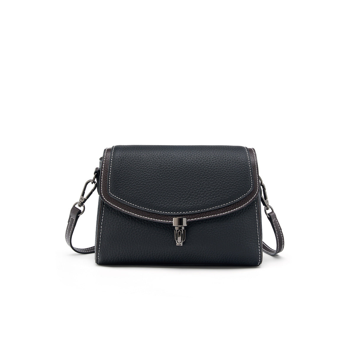 Women's Niche Genuine Leather Closed Toe Layer Crossbody Bags
