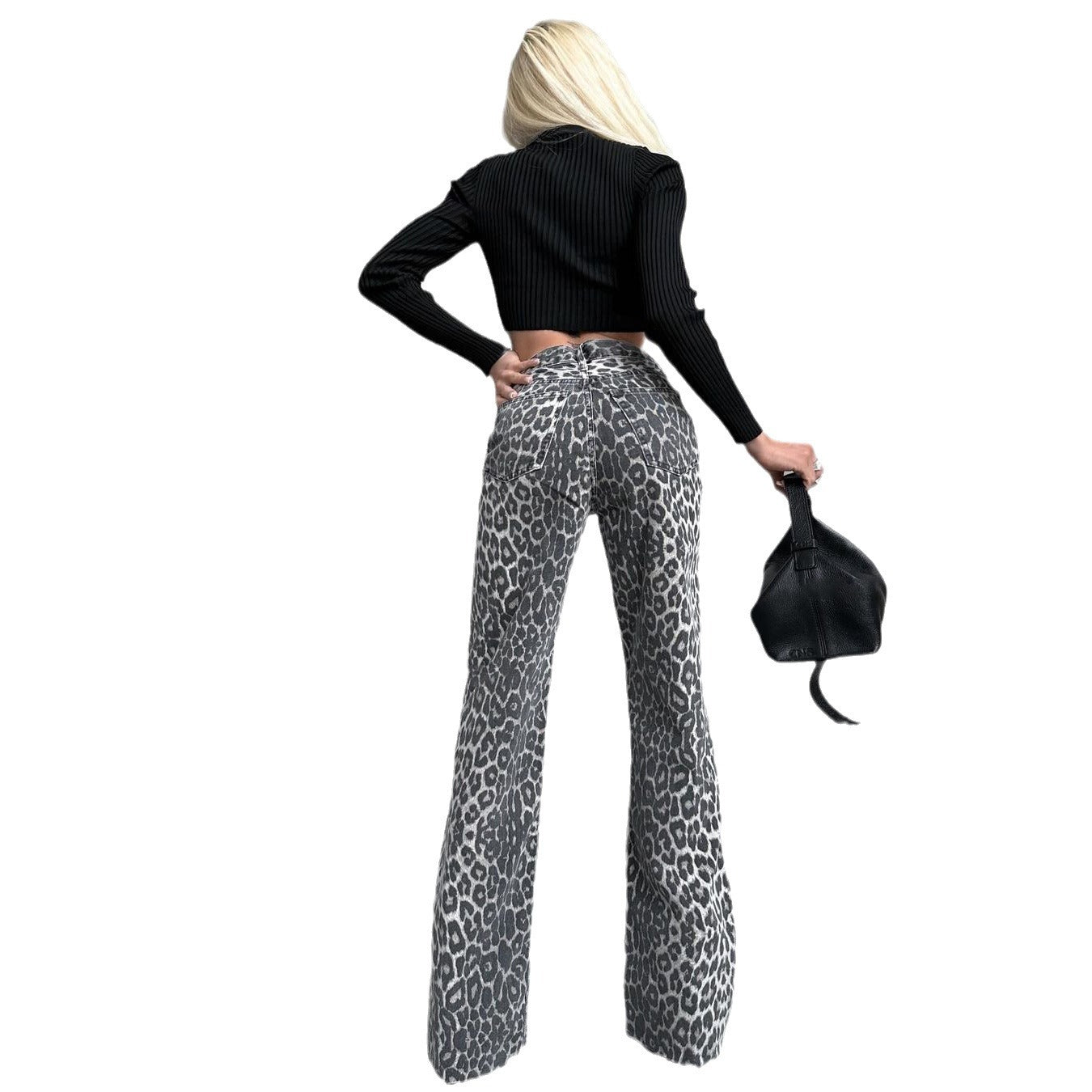 Denim Figure Flattering Vintage Distressed High Pants