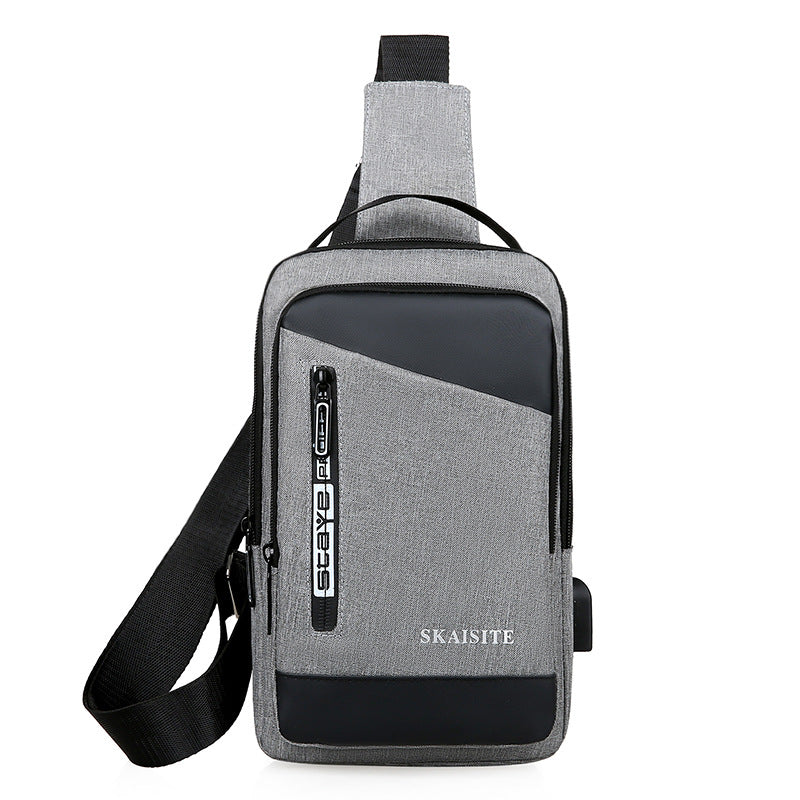 Men's New Oxford Cloth Fashion Korean Men's Chest Bags