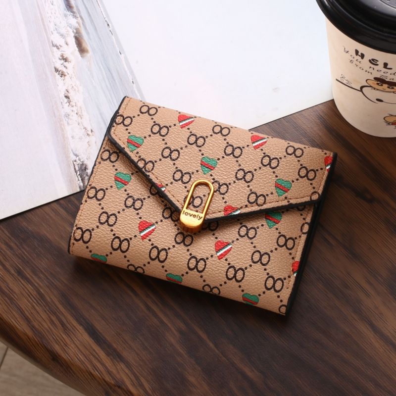 Women's Retro Love Heart Simplicity Off Short Ladies Wallets