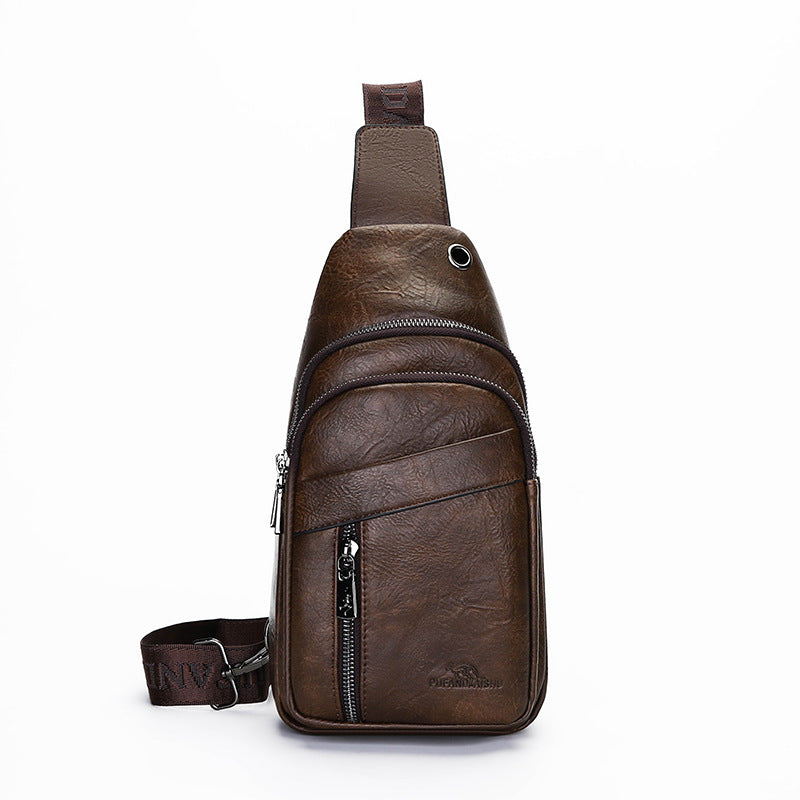 Men's Retro Commute Soft Leather Large Capacity Bags