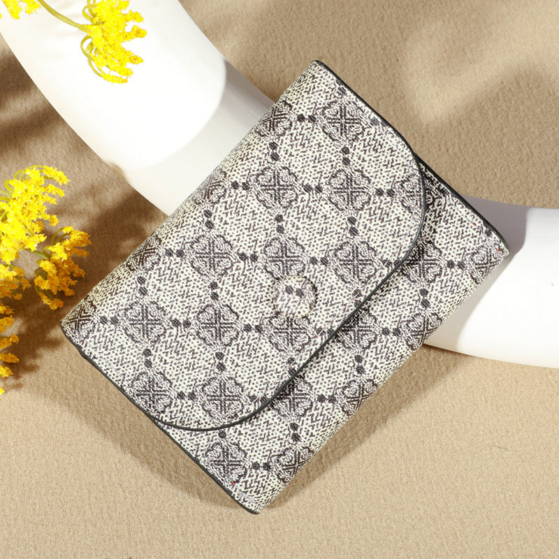 Women's Letter Love Pattern Cloth Clutch Ladies Wallets