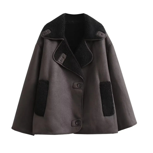 Women's Fur Trendy Loose Casual Street Fashion Jackets
