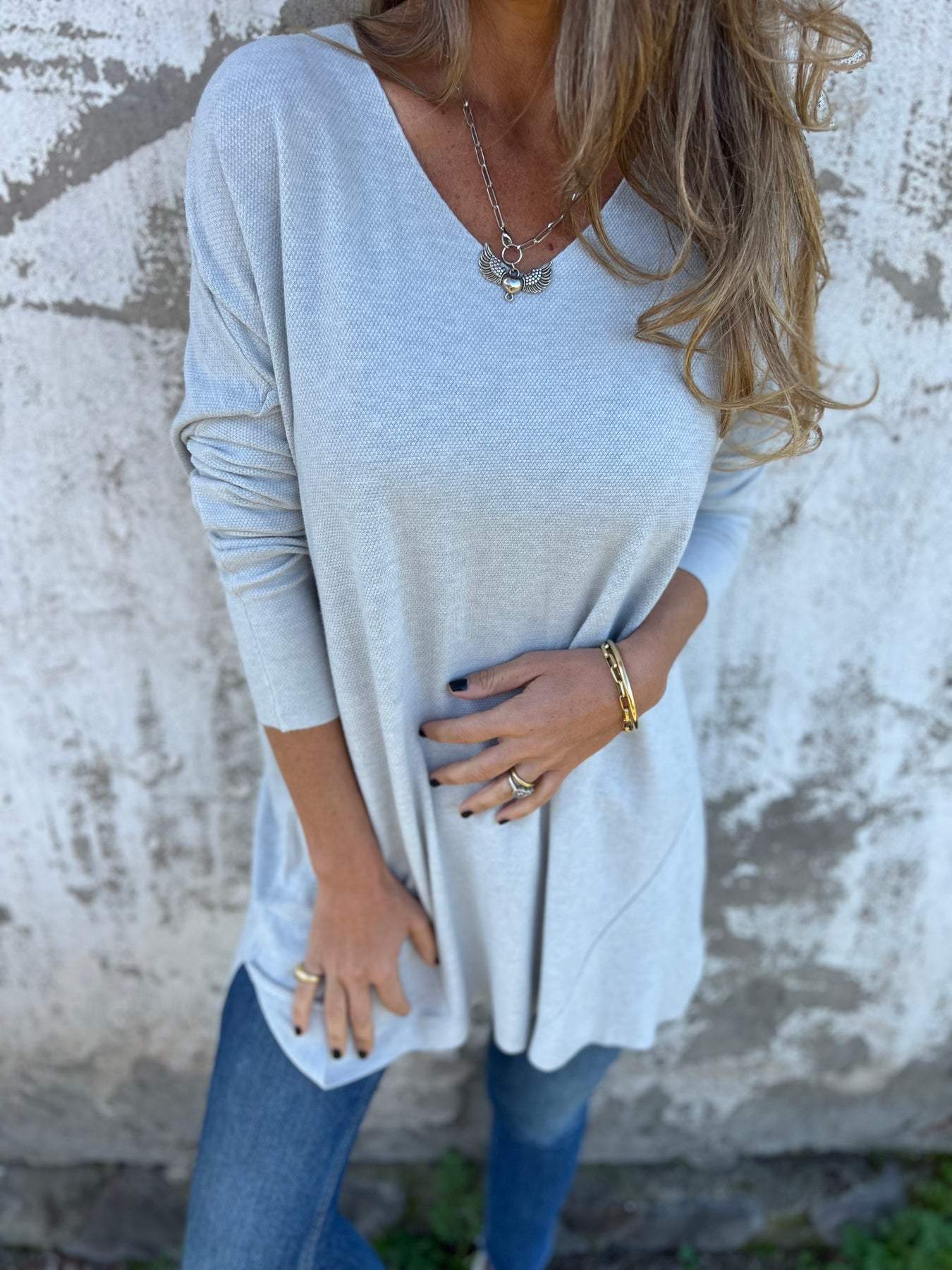 Graceful Creative Women's Solid Color Loose Tops