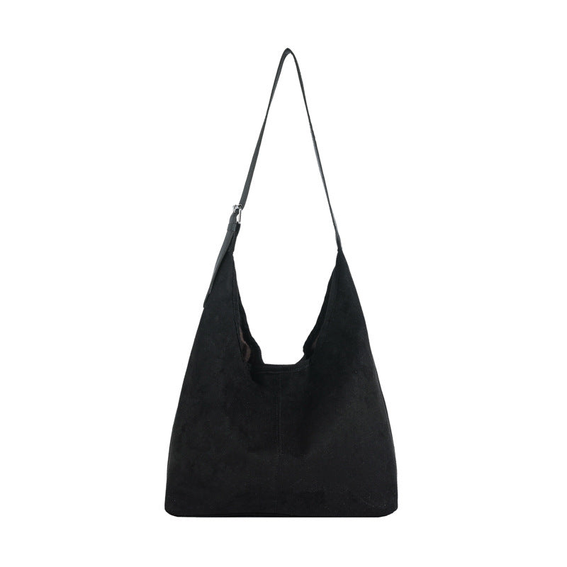 Women's Retro Leisure Commute Large Capacity Suede Bags