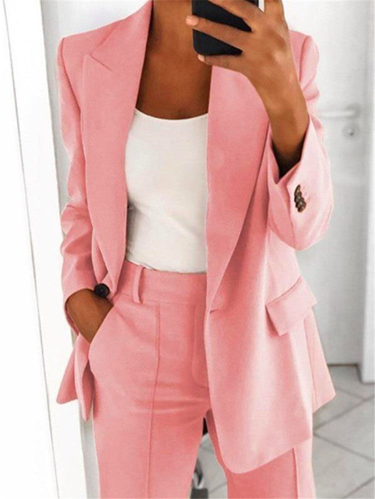 Women's Autumn Fashion Polo Collar Graceful Small Suit