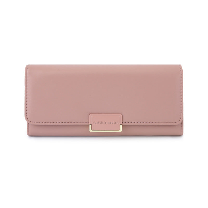 Women's Simple Fashion Long Large Capacity Ladies Wallets