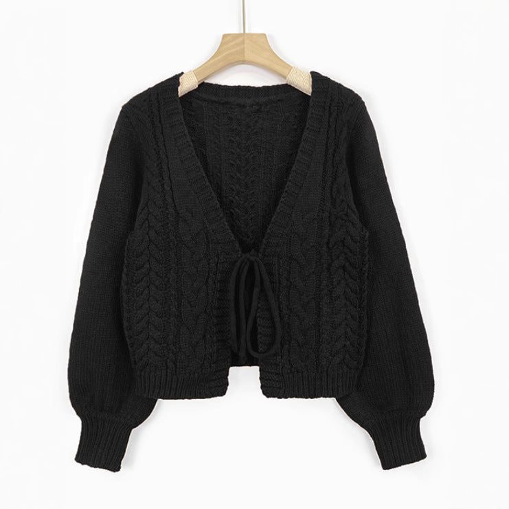 Women's Knitted Thin Comfortable Outer Design Deep Sweaters