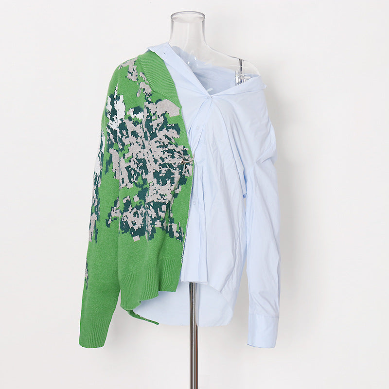 Women's Fashion Polo Collar Autumn High Sense Tops