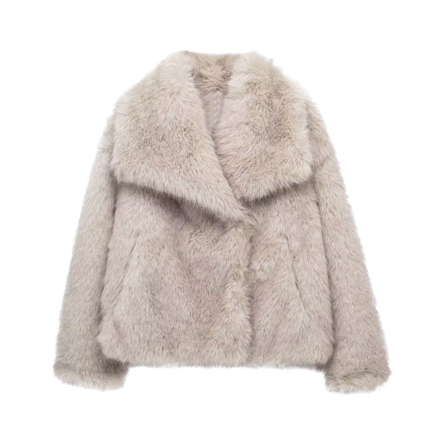 Women's New Fox Fur Furry Imitation Coats