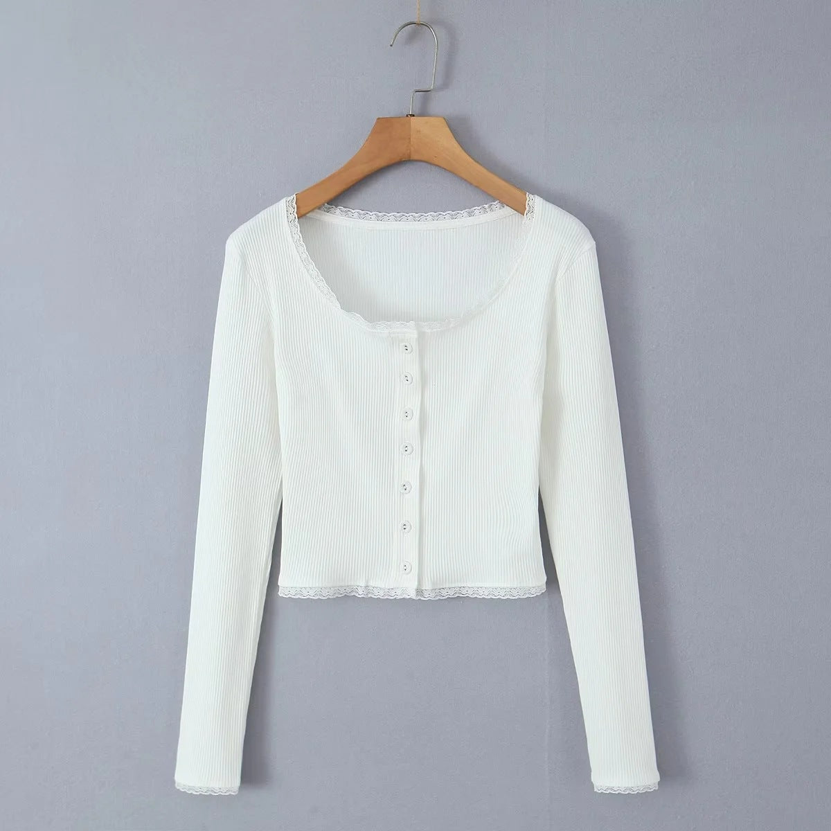 Women's American Sweet Spicy Style Single-breasted Knitted Knitwear