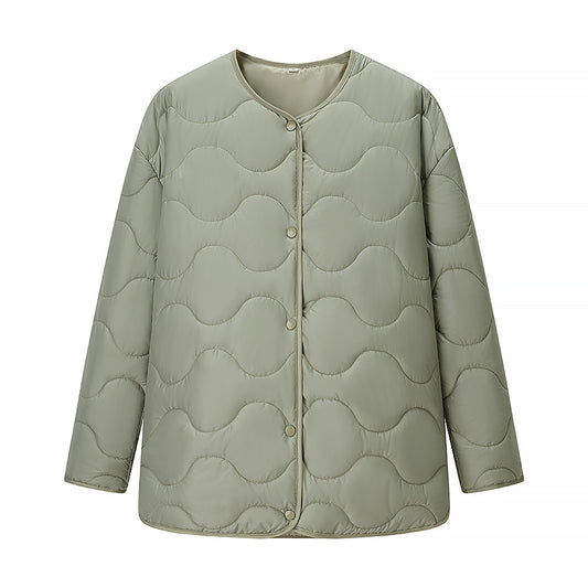 Slim String Decoration Simple Solid Color Coats