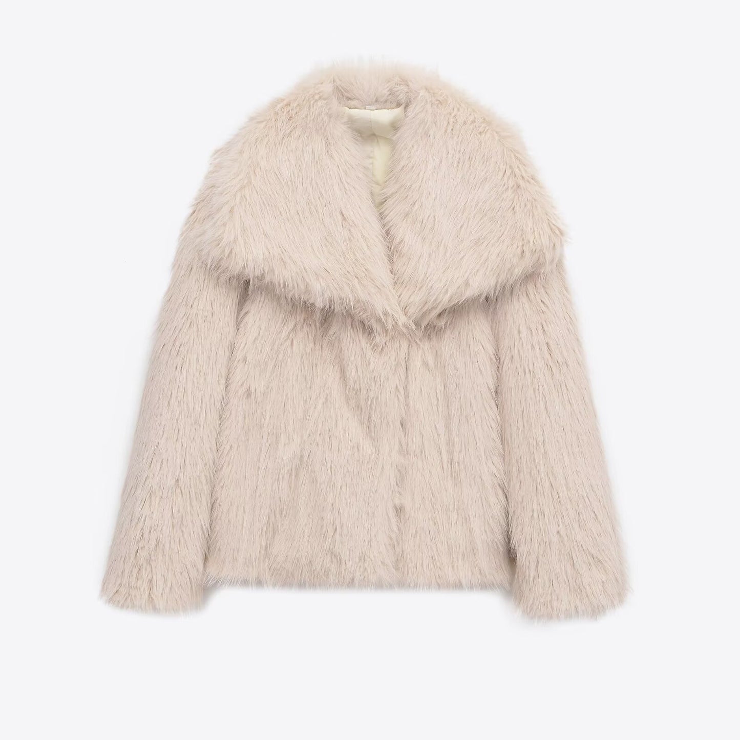 Women's Fashion Casual Polo Collar Lamb Wool Coats