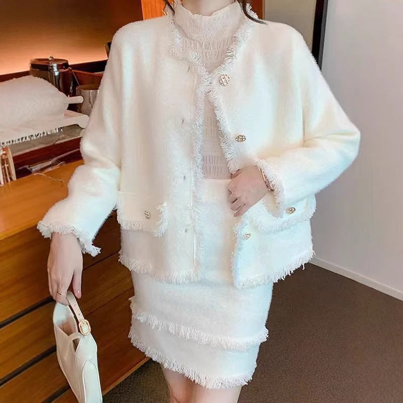 Women's Style Artificial Mink Fur Loose Outer Coats