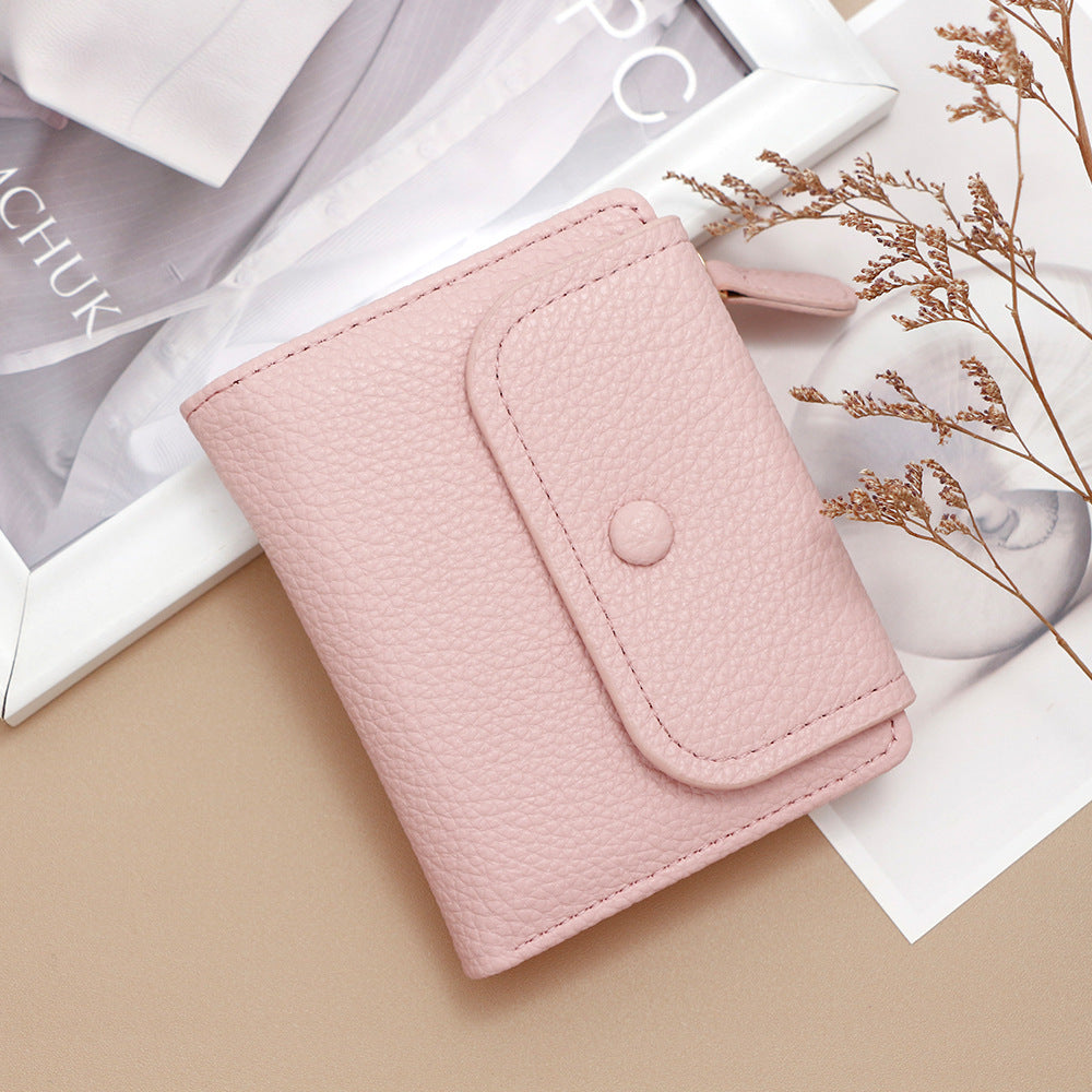 Women's Zipper Niche Creative Style Multifunctional Fashion Litchi Ladies Wallets