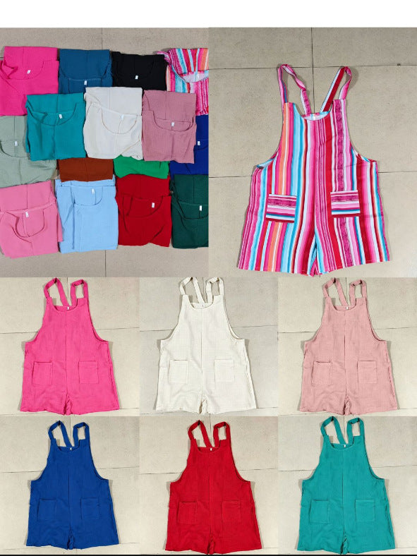 Women's Summer Casual Fashion Suspenders Suspender Women's Jumpsuit/clothing