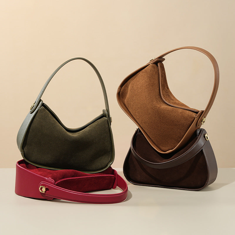 Women's Suede High-grade Genuine Leather Family Bags