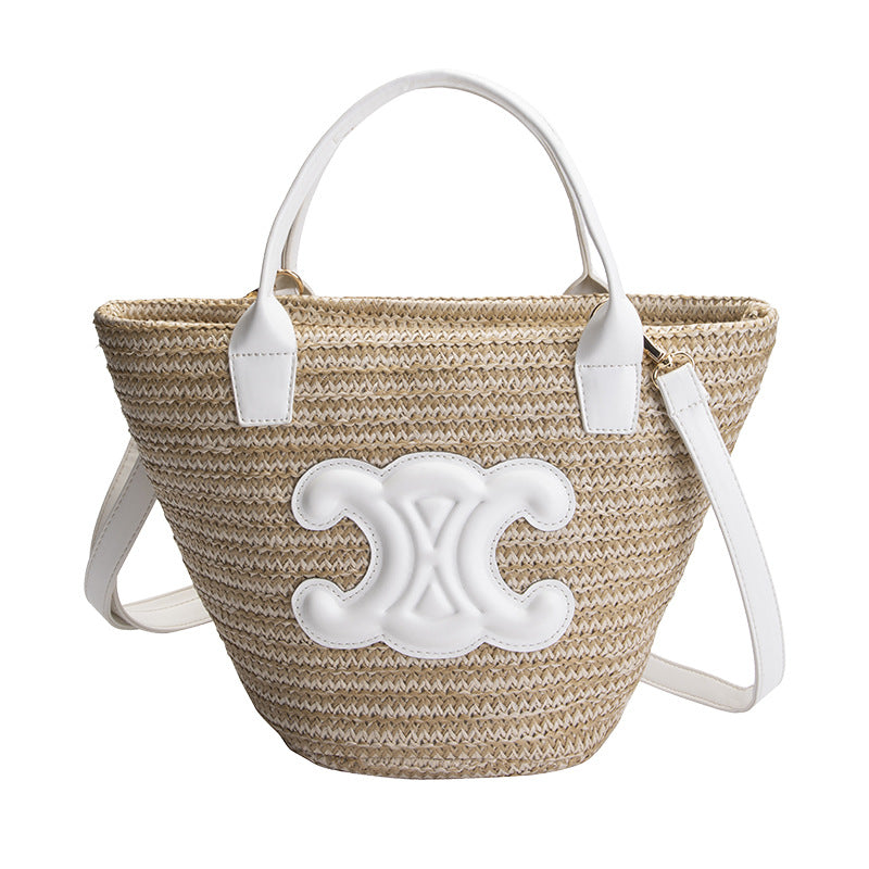 Summer Tide Woven Vegetable Basket Arc Crossbody Bags
