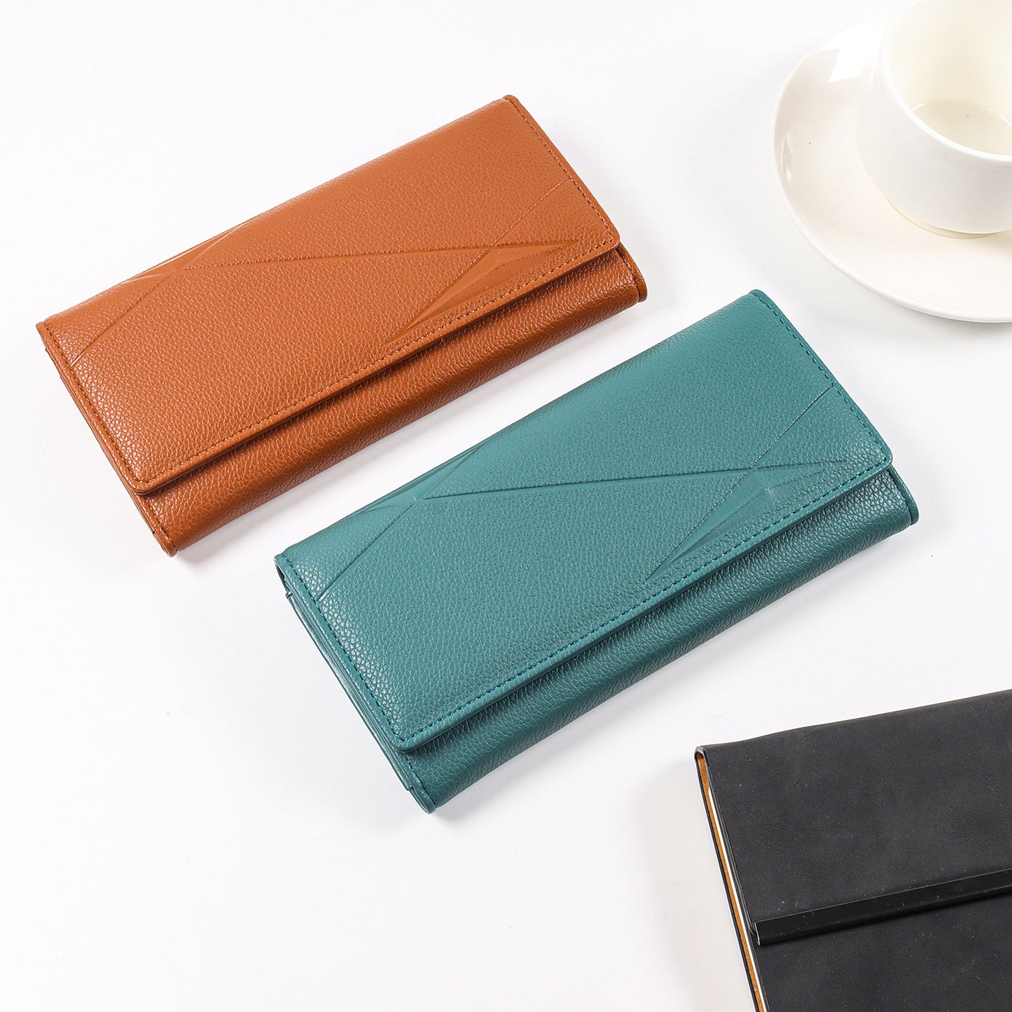 Women's Long Korean Style Multiple Slots Large Ladies Wallets