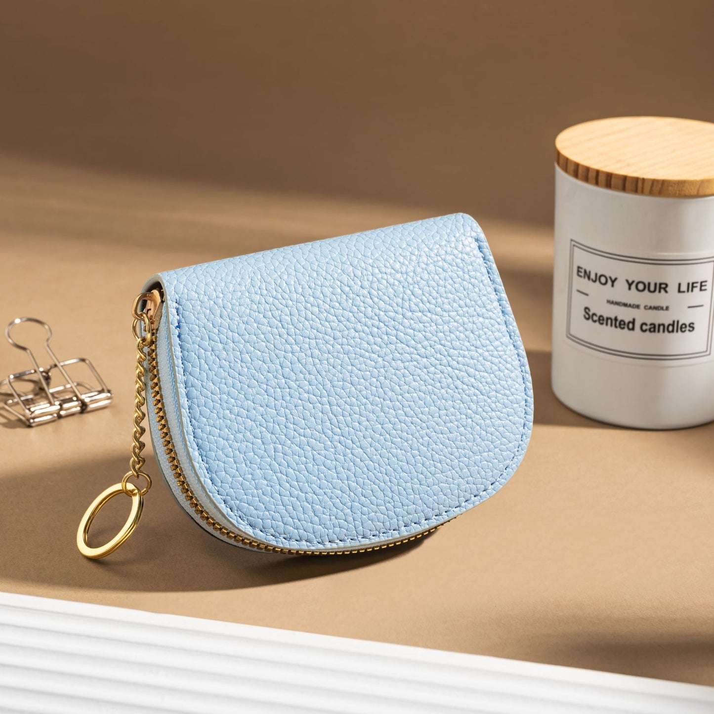 Semicircle Expanding Female Multiple Slots Large Capacity Sleeve Card Holder