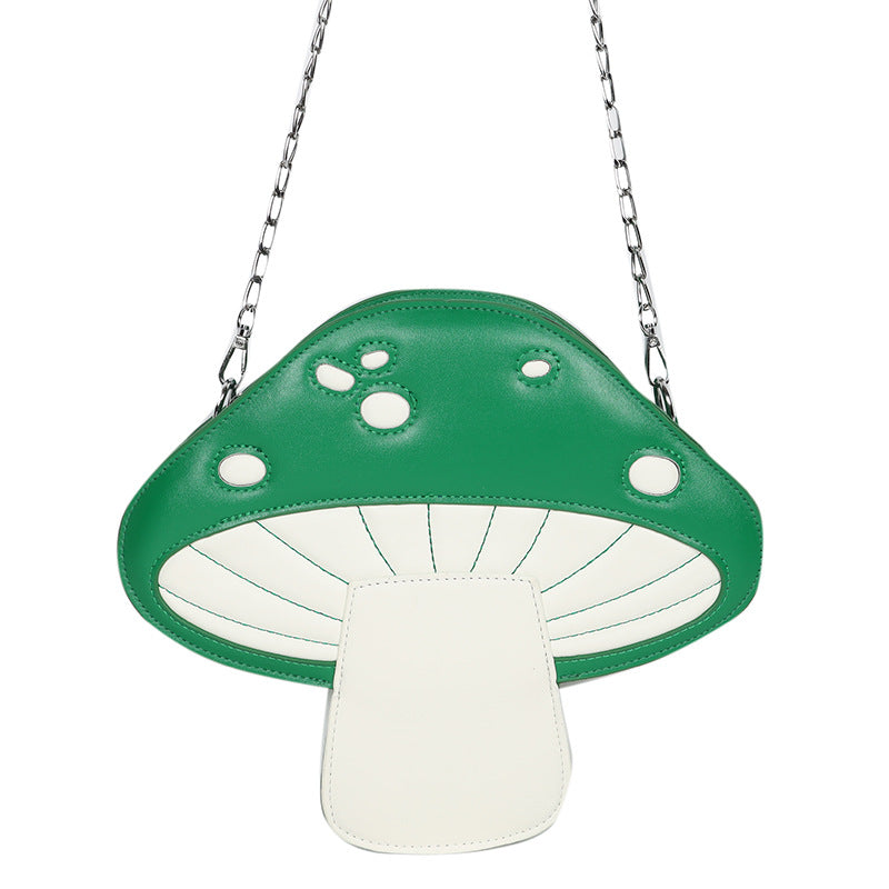Women's Personality Design Funny Cute Cartoon Mushroom Style Crossbody Bags