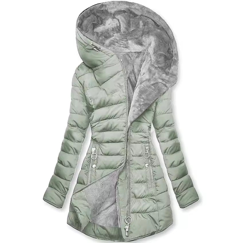 Women's Winter Warm Fur Collar Cotton Clothes Coats