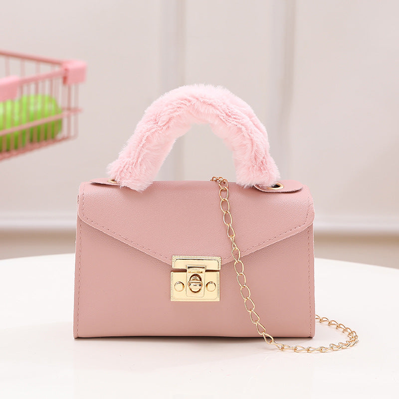 Wrist Korean Style Solid Color Plain Weave Handbags