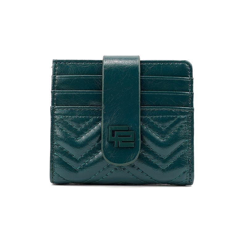 Fashion Embroidery Thread Female Multiple Slots Ladies Wallets