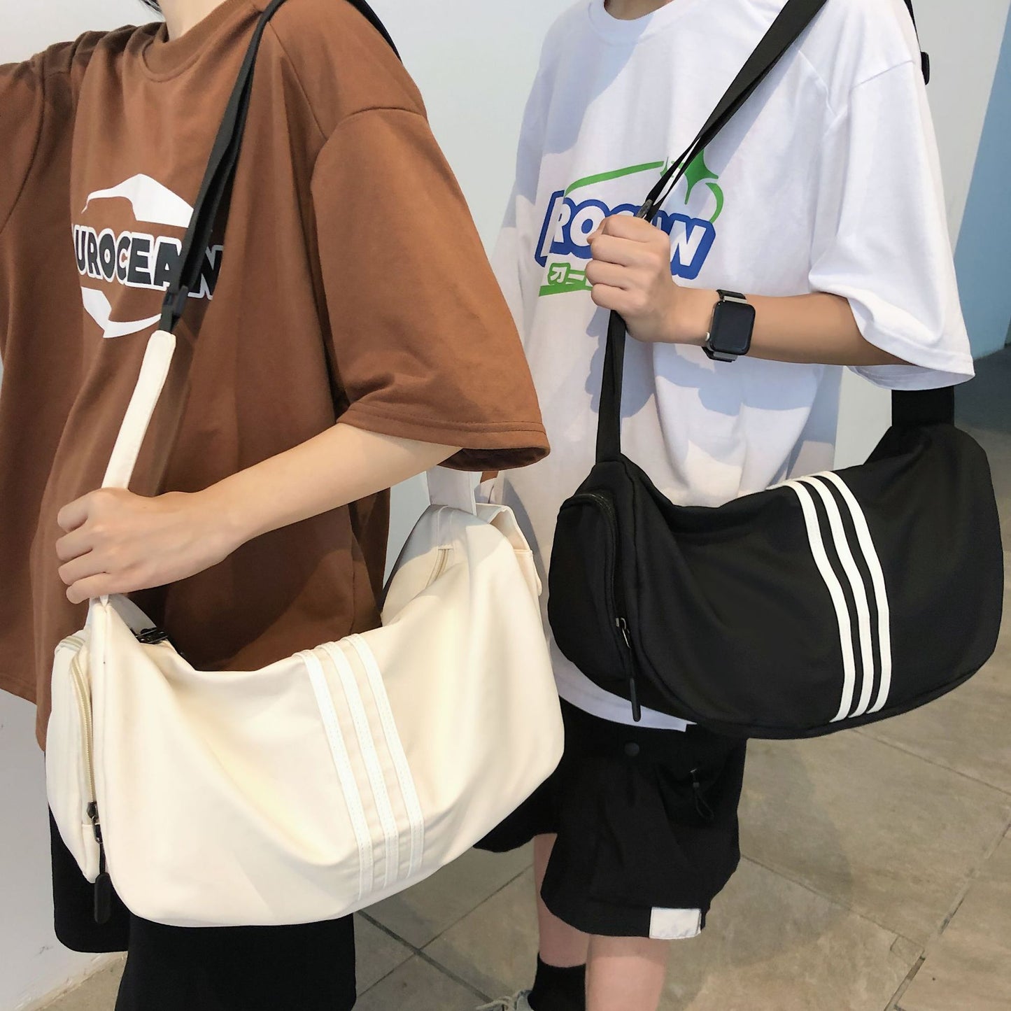 Women's Nylon Simple Waterproof Large Capacity Toast Bags